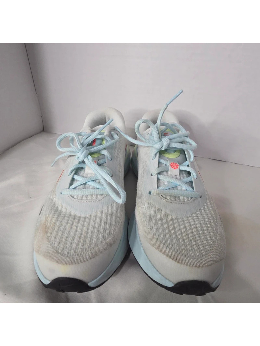 Nike Journey Run Women’s 7.5 FJ7765-101 White Blue Orange Running Shoes